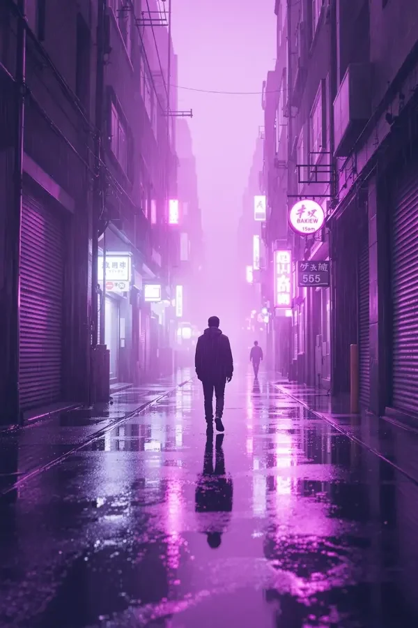 霓虹尽头 - 动作短片海报